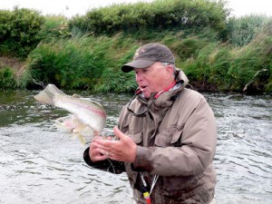 Flyfishing float trips in Alaska's Bristol Bay area fpr Rainbow trout, grayling, char and all 5 species of Pacific salmon