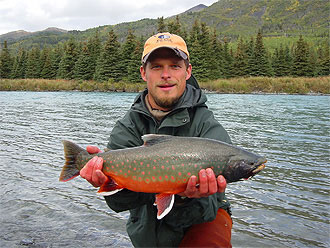 Fly fishing Alaska's Great Alaska Lodge for King Salmon, rainbow trout, bear viewing on the Kenia river and beyond.