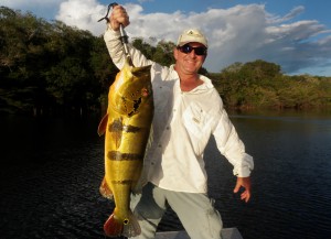 Fly Fishing the amazon with River plate Outfitters for the best peacock bass fishing in the world.