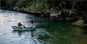 Trout fishing in Chile at El Patagon Lodge, fly fishing heaven.