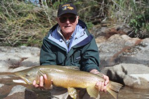Trout fishing in Chile at El Patagon Lodge, fly fishing heaven.