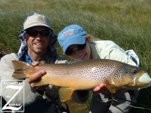 Fly fishing Chile's Estancia del Zorro for Patagonia's large brown trout 