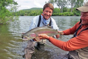 Kamchatka dry fly fishing for huge rainbows