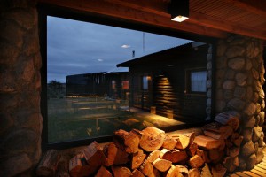  Fly fishing for sea run brown trout at the Kau Tapen lodge in Tierra del Fuego Argentina 