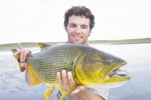 fly fishing for dorado in northern Argenina's Pira Lodge