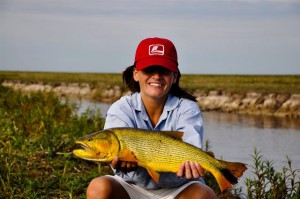 fly fishing for dorado in northern Argenina's Pira Lodge