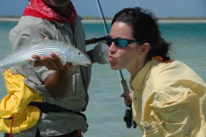 Fly Fishing for bonefish and trevally on Christmas Island at The Captain Cook Hotel